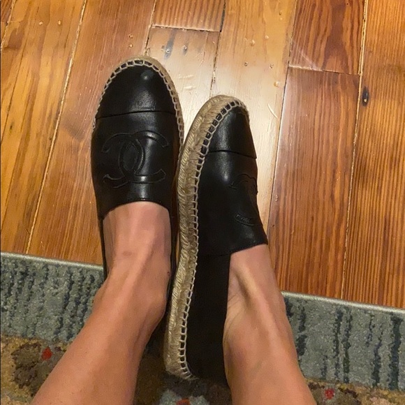 Chanel Lambskin Espadrilles-Black - Picture 8 of 8